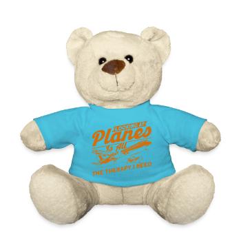 Cadeau d’atterrissage d’avion de pilote d’avion d’avion - Nounours - bleu outremer - Devant