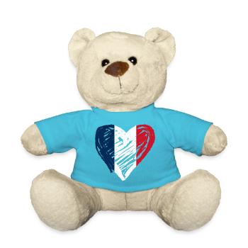 France Cœur - Nounours - bleu outremer - Devant