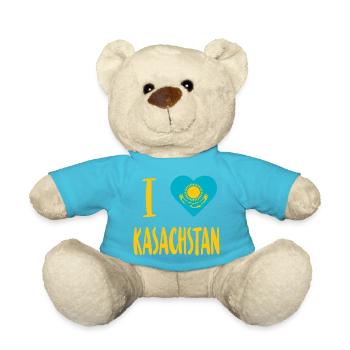 J’aime le Kazakhstan | Kazakhztan - Nounours - bleu outremer - Devant