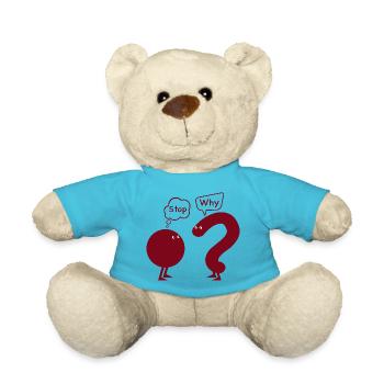 Aufhören. Warum? - Teddy - Atollblau - Vorne