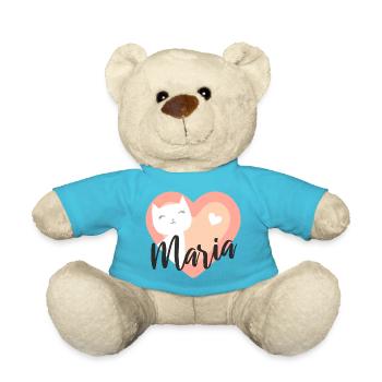 Maria Nom Prénom Chaton - Nounours - bleu outremer - Devant