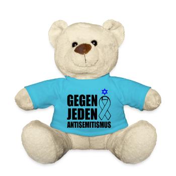 Gegen jeden antisemitismus - Teddy - Atollblau - Vorne