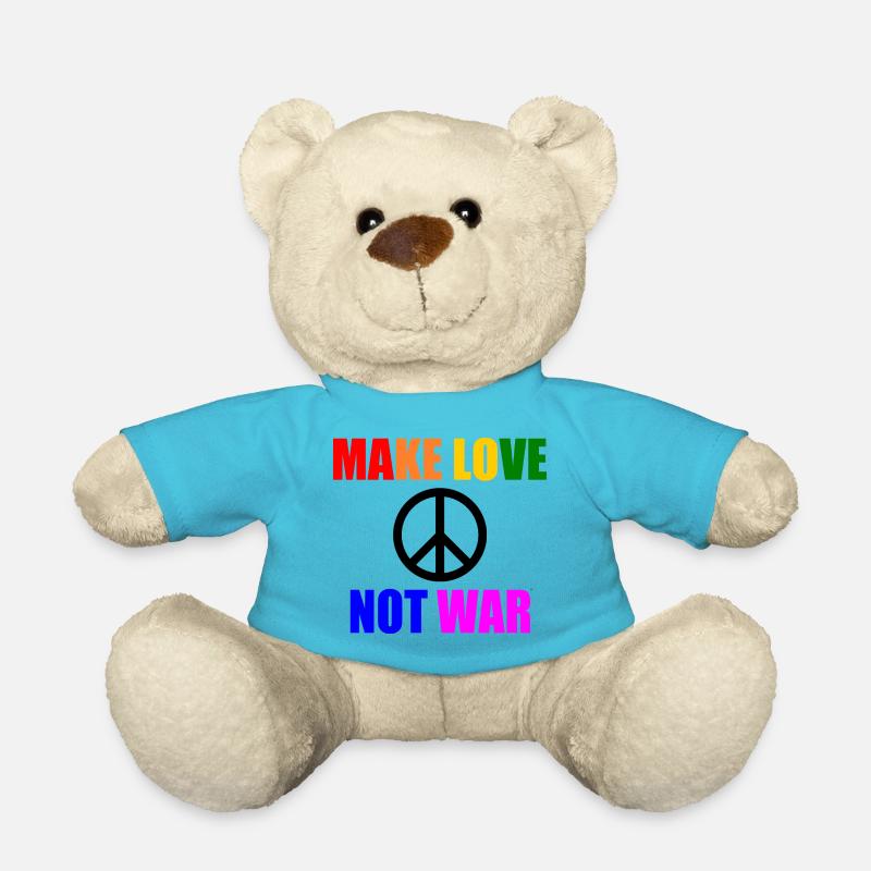 Make love not war - Teddy - Atollblau