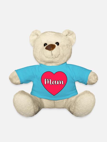 Mom Hart - Teddy Bear - atoll blue