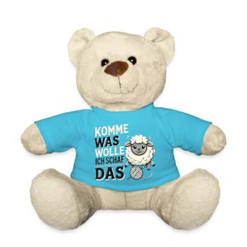 Komme was wolle ich Schaf das - Teddy - Atollblau - Vorne