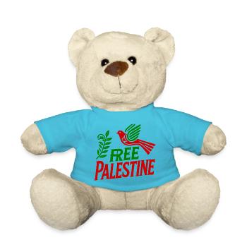 Free palestine - Teddy - Atollblau - Vorne