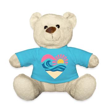 Summer Heart – Wave & Sunset - Teddy - Atollblau - Vorne