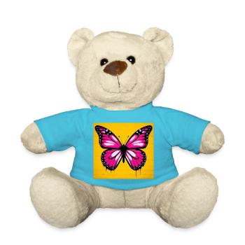 butterfly - Teddy Bear - atoll blue - Front