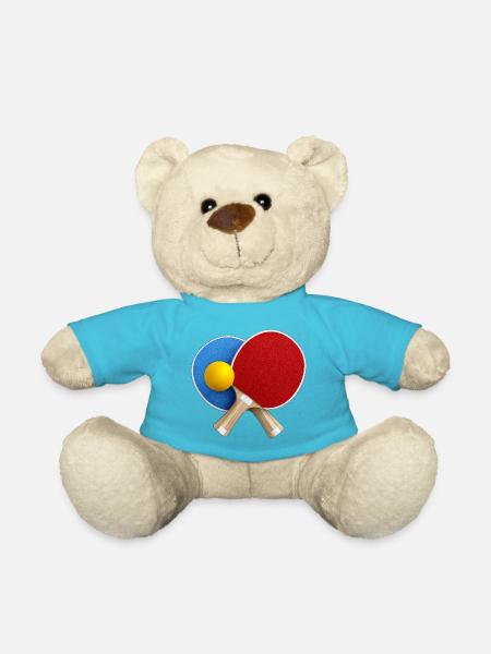 Tischtennis RotBlau Duo - Teddy - Atollblau