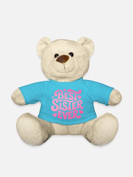 Best Sister Ever Schwester - Teddy - Atollblau