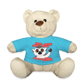Panda Grüße: The Art of Tschau - Teddy - Atollblau - Vorne