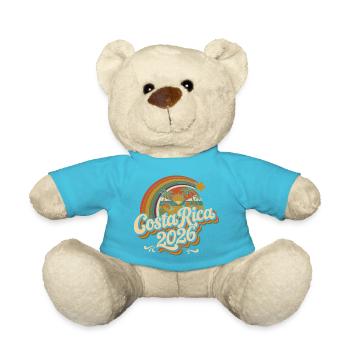 Costa Rica 2026 Retro Sunset - Teddy Bear - atoll blue - Front