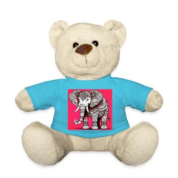 Elefant - Teddy - Atollblau - Vorne