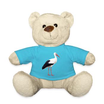 cigogne - Nounours - bleu outremer - Devant