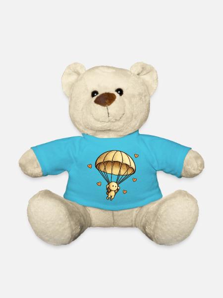 The Little Thought | Parachute - Teddy Bear - atoll blue