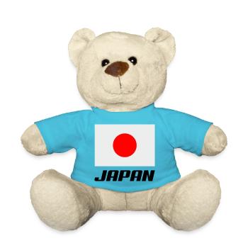 Japan Fahne - Teddy - Atollblau - Vorne