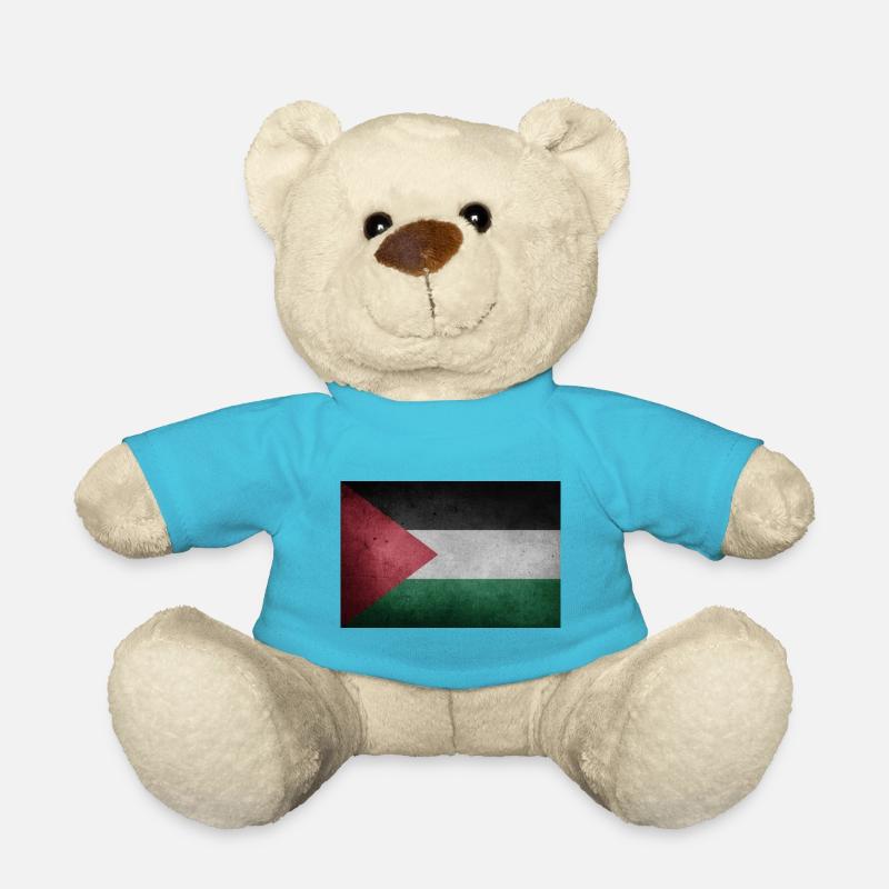 Palestinian flag - Teddy Bear - atoll blue