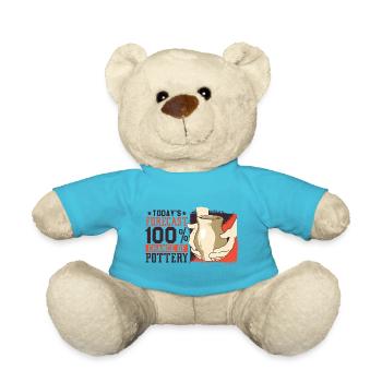 Hafner Pottery Pottery Pottery Hobbyist Gift - Teddy Bear - atoll blue - Front