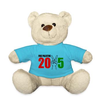Free palestine 2025 - Teddy Bear - atoll blue - Front