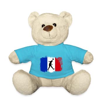 Fußball Frankreich Sport - Teddy - Atollblau - Vorne