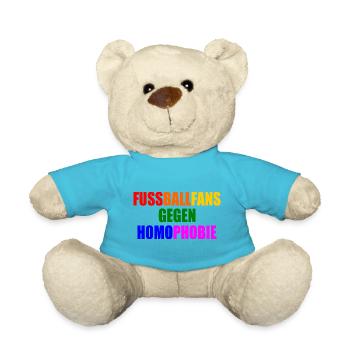 fans gegen homophobie - Teddy - Atollblau - Vorne