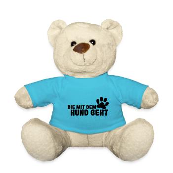 Die mit dem Hund geht - Teddy - Atollblau - Vorne