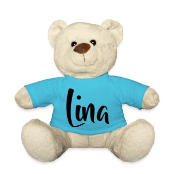 Vorname - Lina - Teddy - Atollblau - Vorne