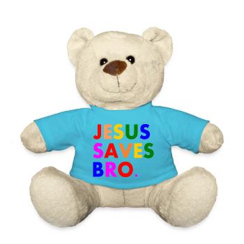 Jesus saves bro - Nounours - bleu outremer - Devant