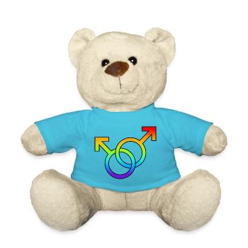 CSD: Equality and Tolerance - Teddy Bear - atoll blue - Front