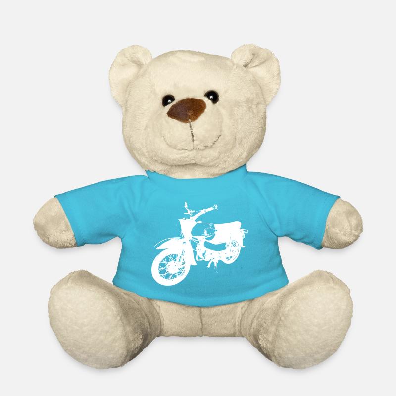 Simson Habicht weiß - Teddy - Atollblau