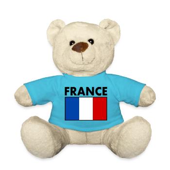 FRANCE DRAPEAU - Nounours - bleu outremer - Devant