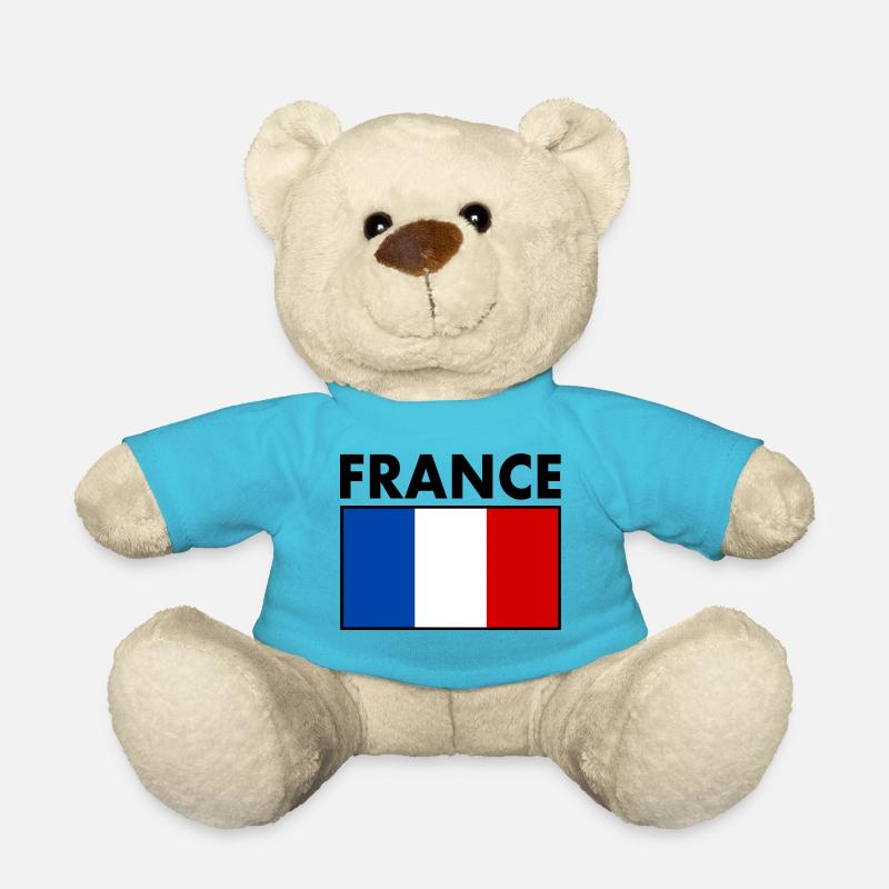 FRANCE DRAPEAU - Nounours - bleu outremer