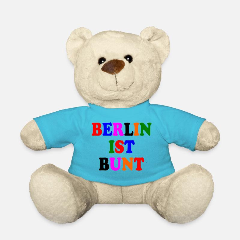 Berlin ist bunt - Teddy - Atollblau