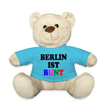 Berlin ist bunt - Teddy - Atollblau - Vorne