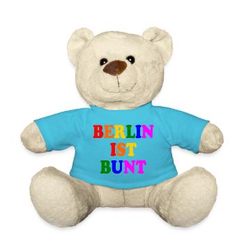Berlin ist bunt - Teddy - Atollblau - Vorne