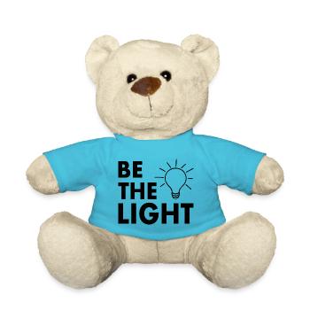 Be the light - Teddy Bear - atoll blue - Front