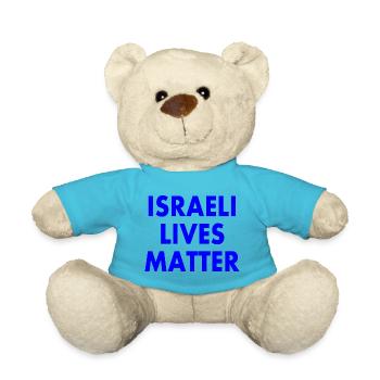 Israeli lives matter - Teddy Bear - atoll blue - Front