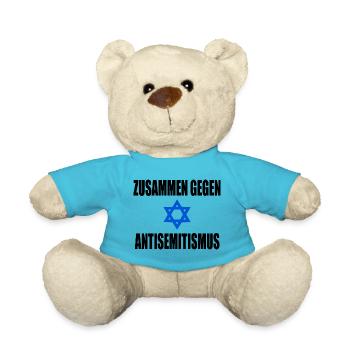 zusammen gegen antisemitismus - Teddy - Atollblau - Vorne