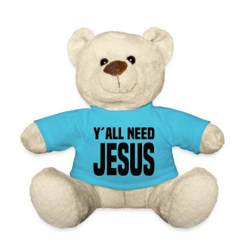 Y'all Need Jesus - Teddy - Atollblau - Vorne