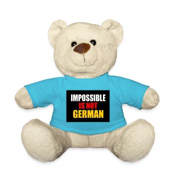 impossible is not german - deutschland - Teddy - Atollblau - Vorne