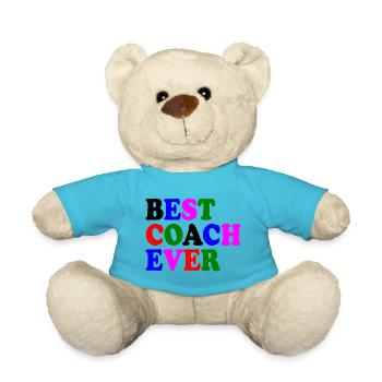 Best coach ever - Teddy Bear - atoll blue - Front