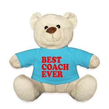 Best coach ever - Teddy Bear - atoll blue - Front