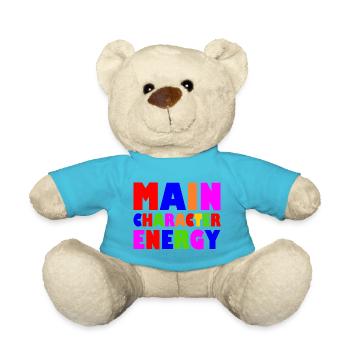Main character energy - Teddy Bear - atoll blue - Front