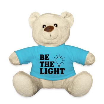 Be the light - Teddy Bear - atoll blue - Front