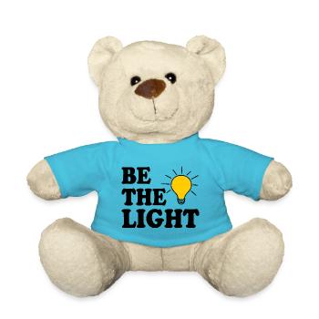 Be the light - Teddy Bear - atoll blue - Front