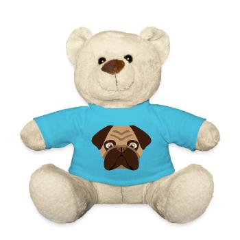 Hund Mops - Teddy - Atollblau - Vorne