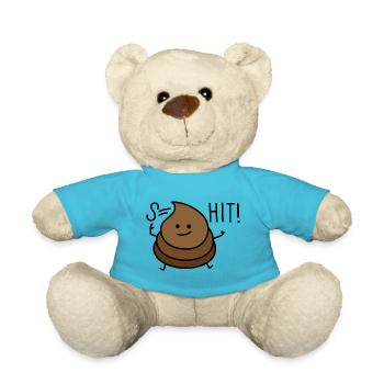 Kacke sagt shit - Teddy - Atollblau - Vorne