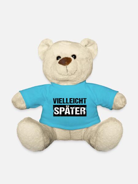 Vielleicht Später Humor Spaß - Teddy - Atollblau