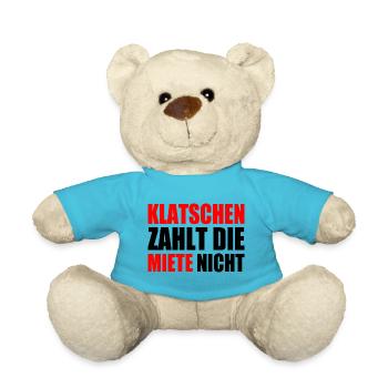 klatschen zahlt nicht die miete - Teddy - Atollblau - Vorne