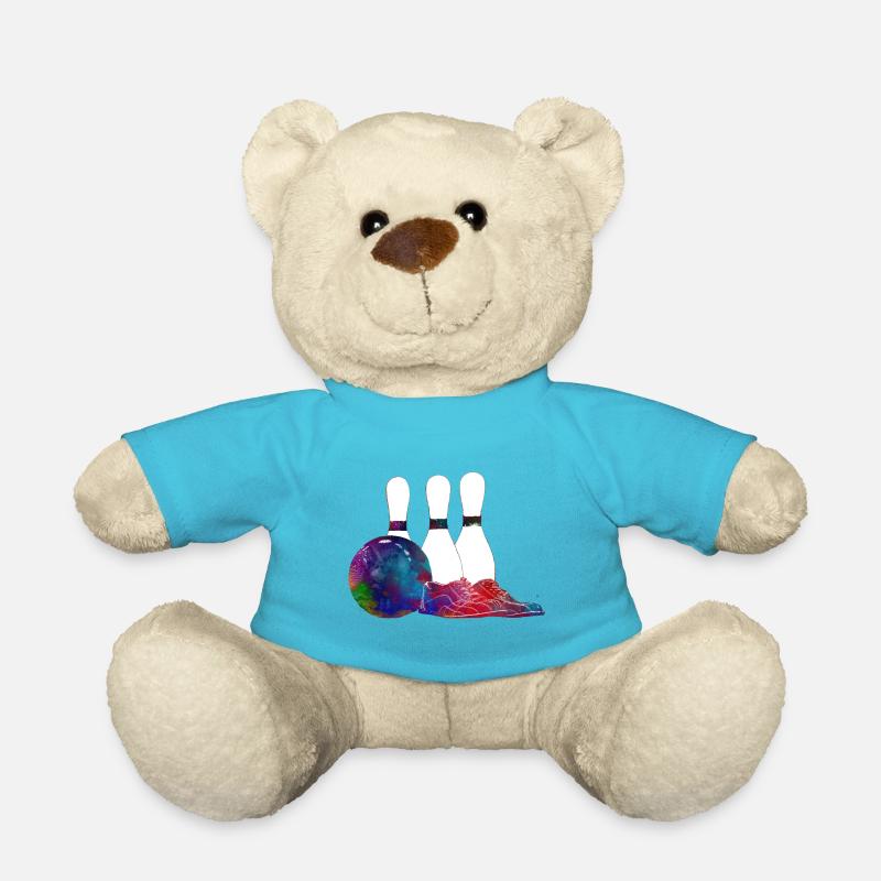 Bowling Sportkunst #bowling #sport - Teddy - Atollblau